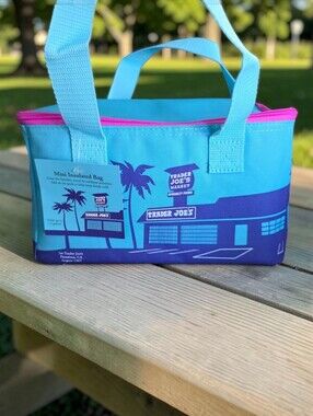 Trader Joe's Mini Insulated Bag-Blue
